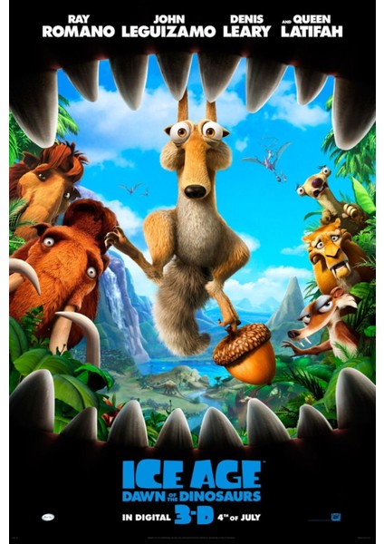 Ice Age Dawn Of The Dinosaurs (2009) 2 ( Folyo ) - Afiş - POSTER-3706 ( 70 cm x 100 cm )