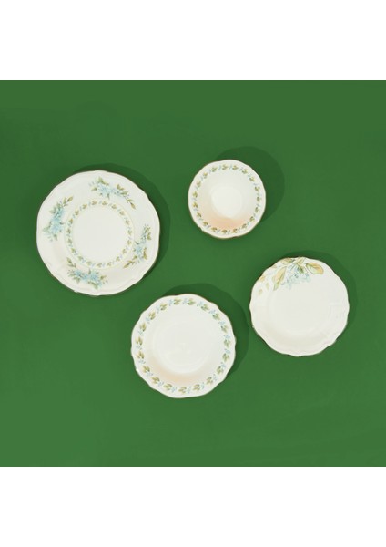 Kitchen Greeny 24 Parça Yemek Takımı - Renkli