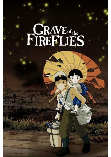 Grave Of The Fireflies (1988) ( Folyo ) - Afiş - POSTER-3183 ( 70 cm x 100 cm )