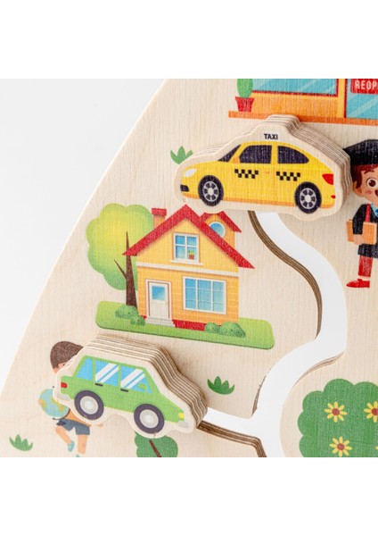 Montessori Ahşap Koordinasyon Yolu Oyunu