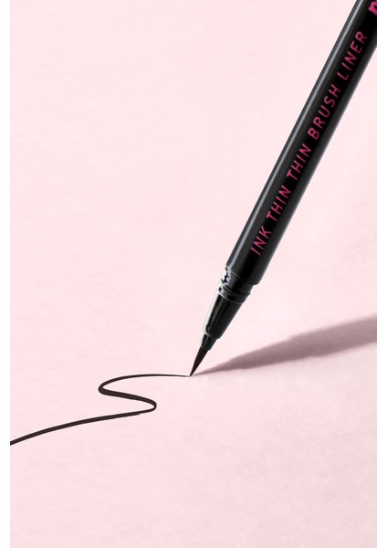 Hassas ve İnce Fırça Uçlu Kalem Eyeliner PERIPERA Ink Thin Thin Brush Liner (01 Black Noir)