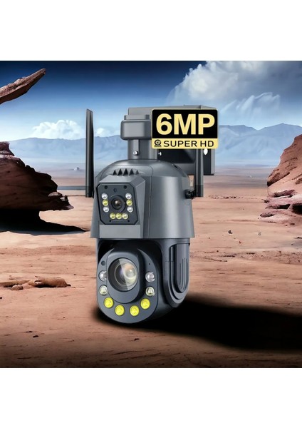 6 Mp Çift Kameralı 36X Optik Zoom Büyük Kasa Ptz Wifi Kamera Icsee Xmeye Yazılım modelleri