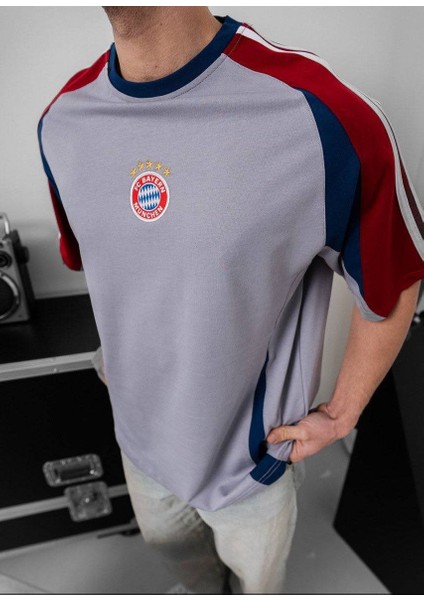Oversıze Bayern Likralı Penye Tişört - Kaliteli Bayern Tshırt