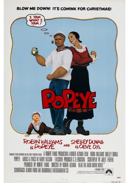 Popeye (1980) Afiş - Poster ( Folyo ) - Afiş - POSTER-5168 ( 70 cm x 100 cm )