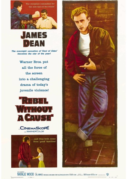 Rebel Without A Cause (1955) 1 Afiş - Poster ( Folyo ) - Afiş - POSTER-5353 ( 70 cm x 100 cm )