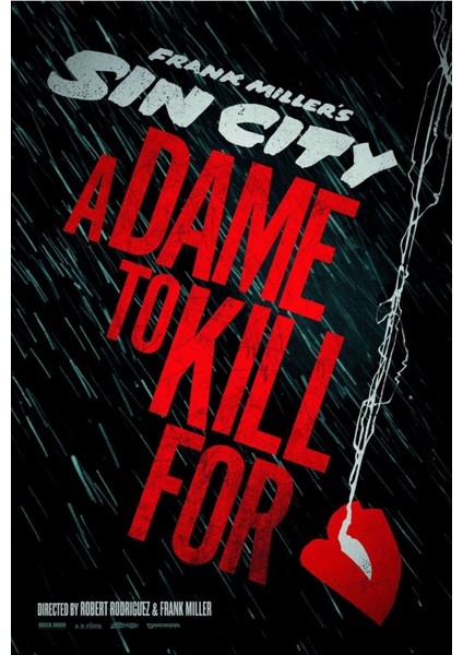 Sin City A Dame To Kill For (2014) 1 Afiş - Poster ( Folyo ) - Afiş - POSTER-5749 ( 70 cm x 100 cm )