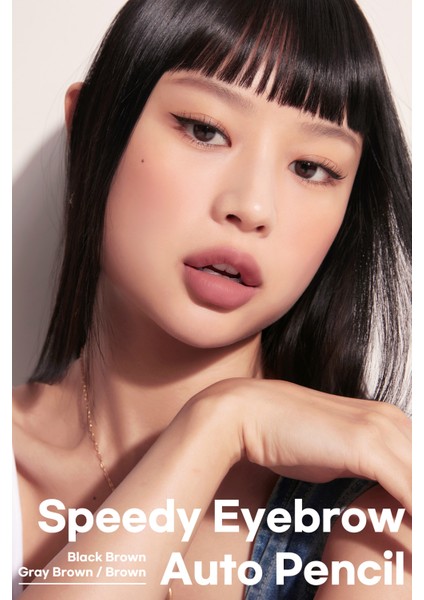 Doğal Görünüm Sunan Asansörlü Kaş Kalemi PERIPERA Speedy Eyebrow Auto Pencil (02 Gray Brown)