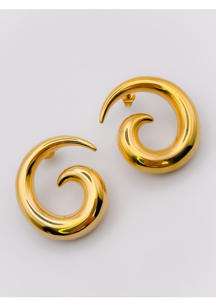 Çelik Küpe Sarmal Spiral Tasarım Küpe fiyatları