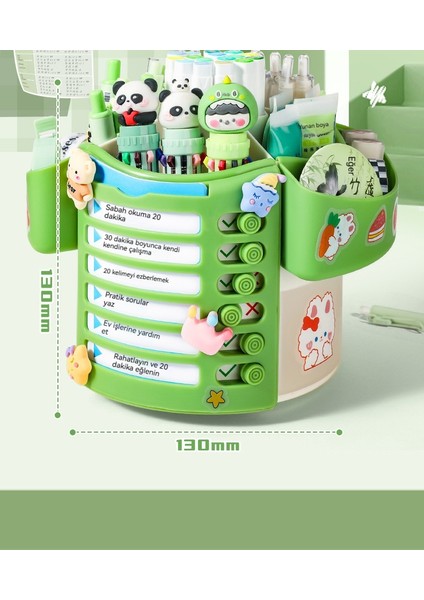 Öz Disiplinli Zımbalar Çıkarılabilir, Büyük Kapasiteli Öğrenciler Masaüstü Çok Fonksiyonlu Döner Kalem Tutucu Kullanır (Yurt Dışından) indirimleri