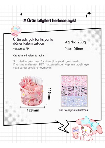 Dönebilir Yugui Köpek Melodie Masaüstü Çoklu Izgara Bitirme Kalem Tutucu (Yurt Dışından) fırsatları