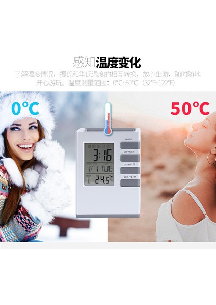 Çok Fonksiyonlu Kalem Takvimi Büyük Ekran Kalem Tutucu Öğrencileri (Yurt Dışından) fiyatları