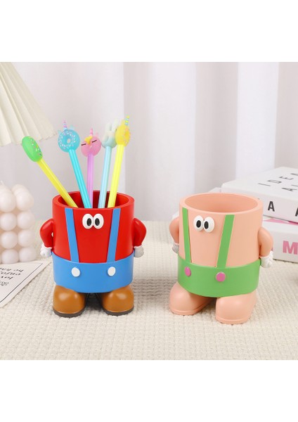 Sevimli Çizgi Film Yaratıcı Reçine Büyük Kapasiteli Askı Pantolon Kötü Adam Kalem Tutucu (Yurt Dışından) fiyatları