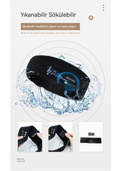 Açık Hava Sporları Koşu Yoga Ter Emici Saç Kablosuz Bluetooth Kafa Bandı (Yurt Dışından) modelleri