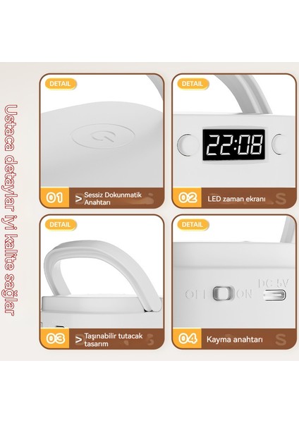 Açık Ultra Uzaktan Kumanda El No Başucu Uyku Gözü Yumuşak Işık Gece Lambası (Yurt Dışından) modelleri