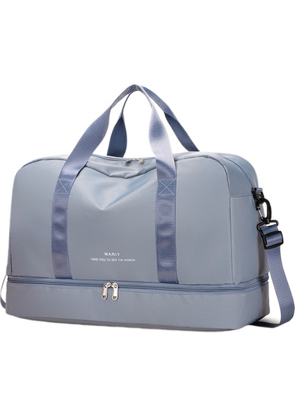 Kısa Yolculuk Büyük Kapasiteli Premium Duygu Bağımsız Ayakkabı Tek Omuzlu El Spor Spor Çantası (Yurt Dışından)