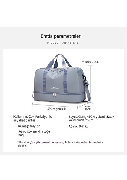 Kısa Yolculuk Büyük Kapasiteli Premium Duygu Bağımsız Ayakkabı Tek Omuzlu El Spor Spor Çantası (Yurt Dışından) fırsatları