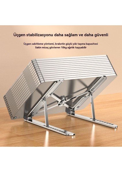 Sabit Dizüstü Bilgisayar Kolay Kaldırma ve Alüminyum Alaşımlı Bilgisayar Braketi (Yurt Dışından)