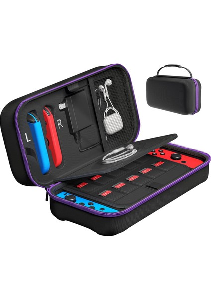 Çok Fonksiyonlu Nintendo Switch OLED Kolu Için Kart Askı Saklama Kutusu (Yurt Dışından)