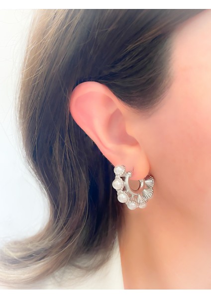 Çelik Küpe İncili Etnik Halka Küpe fiyatları