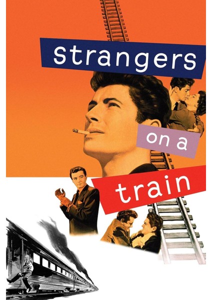 Strangers On A Train (1951) 3 Afiş - Poster ( Folyo ) - Afiş - POSTER-6232 ( 70 cm x 100 cm )