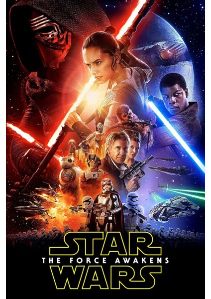 Star Wars The Force Awakens (2015) 15 Afiş - Poster ( Folyo ) - Afiş - POSTER-6141 ( 70 cm x 100 cm )