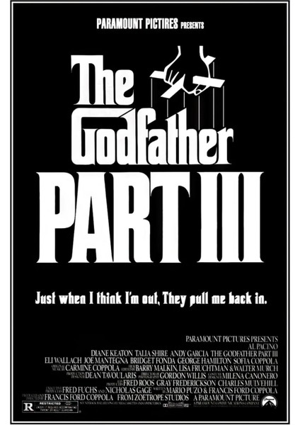 The Godfather Part Iıı (1990) 3 Afiş - Poster ( Folyo ) - Afiş - POSTER-7035 ( 70 cm x 100 cm )