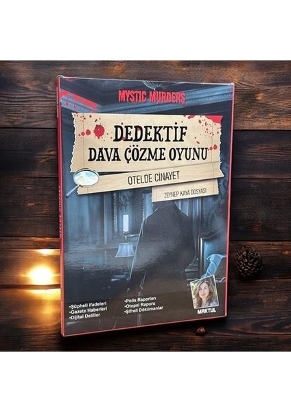 Dedektif Dava Çözme Oyunu | 4'lü Set | Ayin, Trende, Otelde, Film Setinde Cinayet indirimleri