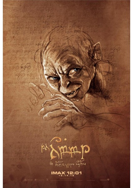The Hobbit An Unexpected Journey (2012) 4 (Folyo / Afiş / Poster) 7152 ( 70 cm x 100 cm )