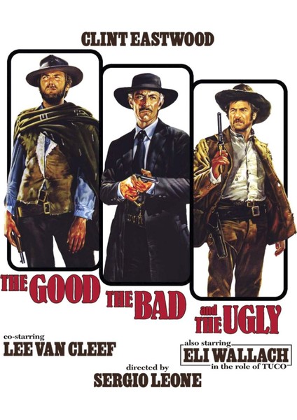 The Good, The Bad And The Ugly (1966) 0003 (Folyo / Afiş / Poster) 7057 ( 70 cm x 100 cm )