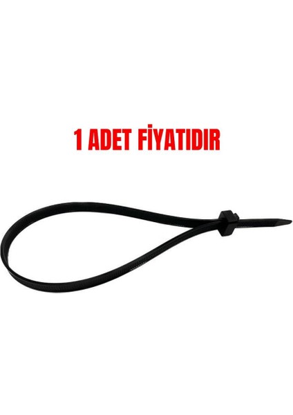 HELLERMANN KABLO BAĞI 7.6 X 375 SİYAH (ŞASİ TİPİ) (1 AD)