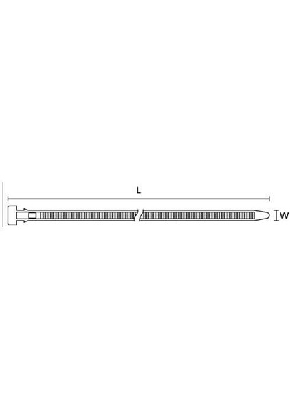 HELLERMANN KABLO BAĞI 7.6 X 375 SİYAH (ŞASİ TİPİ) (1 AD)