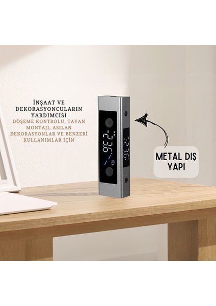 5445 Mini Dijital Eğim Ölçer | Lazerli