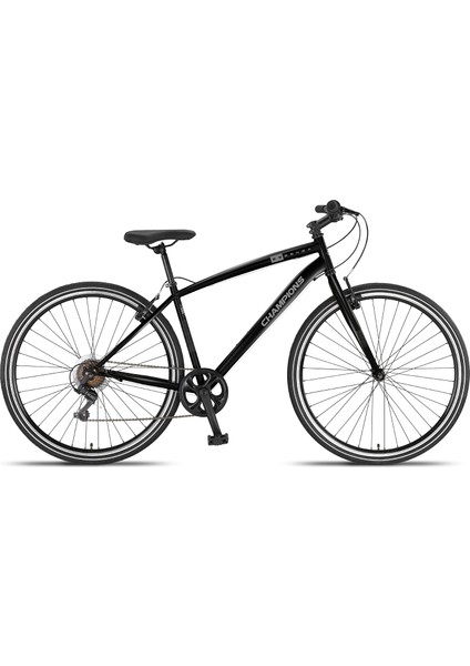 Champıons Essenza Uomo 700C 430 mm Parlak Siyah Bisiklet