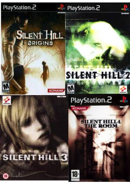 Playstatıon 2 Silent Hill 1-2-3-4 Serisi 4 Oyun Bir Arada Sadece Çipli Cihazlar Için Tam Sürüm