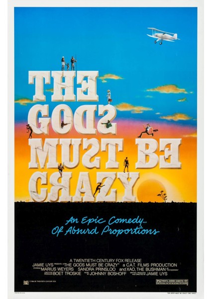 The Gods Must Be Crazy (1980) (Folyo / Afiş / Poster) 7041 ( 70 cm x 100 cm )