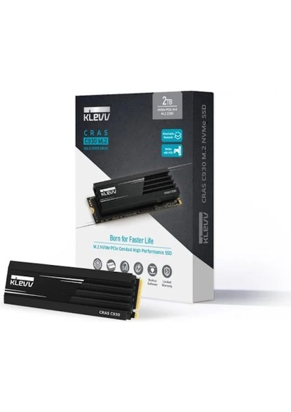 Cras C930 1tb Nvme Pcıe Gen4 X4 Okuma 7400MB – Yazma 6400MB Ps5 Uyumlu Soğutuculu M.2 SSD (K01TBM2SP0-C93) indirimleri