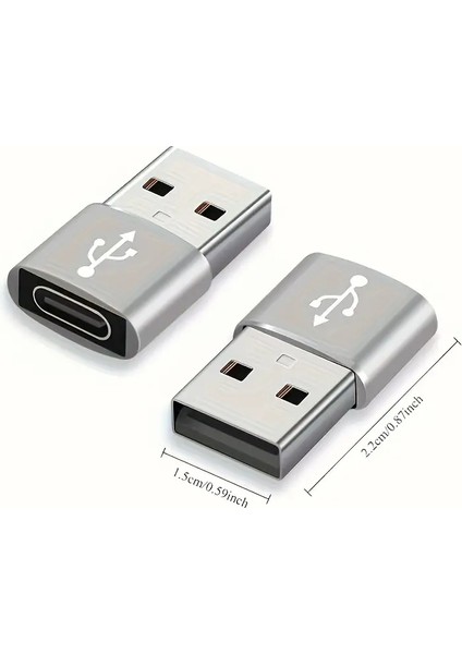 USB To Dişi Type-C USB Otg Çevirici Dönüştürücü Adaptör