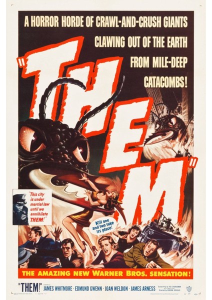 Them! (1954) (Folyo / Afiş / Poster) 8114 ( 70 cm x 100 cm )