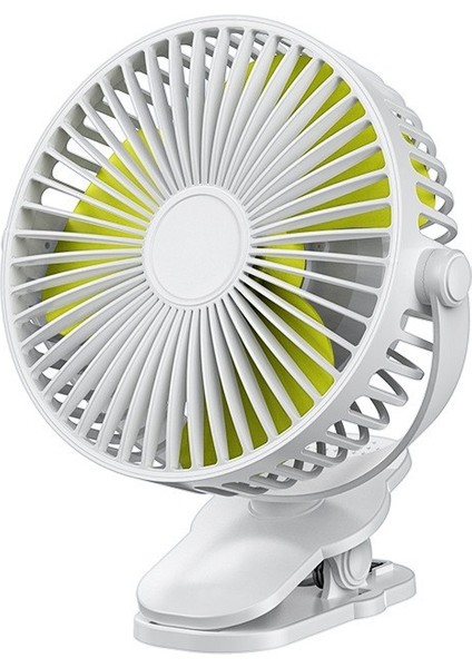 Klips Fan Büyük Rüzgar Mini Taşınabilir 6 Inç Ultra Sessiz Fırçasız Masaüstü Küçük Elektrikli Fan (Yurt Dışından)