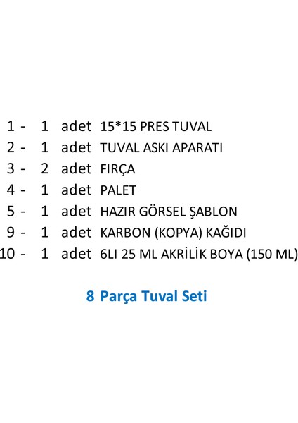 Anne, Kız ve Oğlu Tuval Boyama Seti (A)
