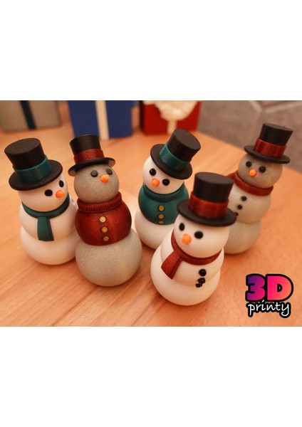 Neşeli Kardan Adam Figürü - 15 cm