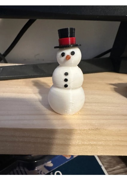 Neşeli Kardan Adam Figürü - 15 cm