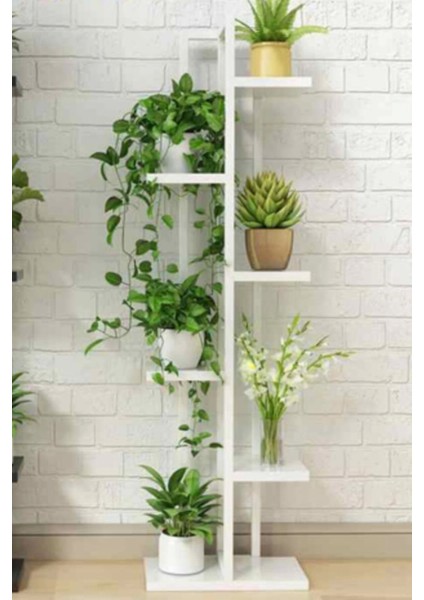 , Çiçeklik, 6 Bölmeli Raf, Metal Çerçeveli Dikey Beyaz, SAKSILIK,KITAPLIK,6003472481 fiyatları