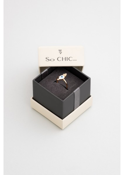 Ra'nın Gözü 18 Ayar Sarı Alltın Kaplama Gümüş Yüzük fırsatları