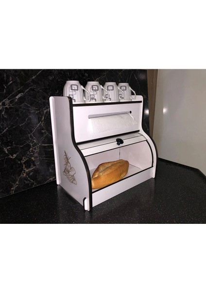 Demonte Ekmeklik New Bread Box,havlu Peçetelik(SAKLAMA GÖZLÜ),Baharatlık Rafı,dekoratif fiyatları