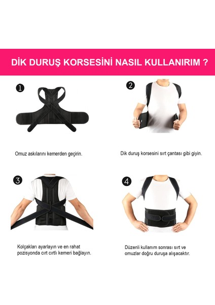 Çapraz Dik Durus Korsesi Kadın Erkek Bel Sırt Omuz Korsesi fiyatları