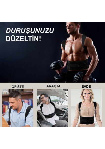 Çapraz Dik Durus Korsesi Kadın Erkek Bel Sırt Omuz Korsesi fırsatları