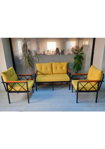 Safir Balkon-Bahçe-Kafe-Çay Seti-Koltuk Takımı-Oturma Grubu-Ofis Koltuğu