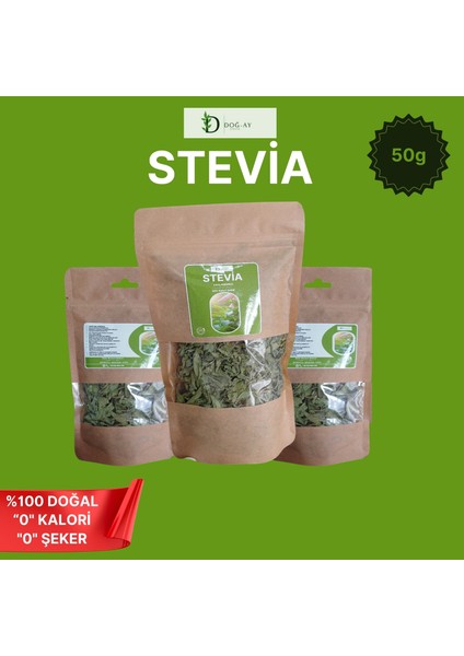Stevia Sıfır Kalori Organik ve Doğal Sıcak Soğuk Içeçek ve Tatlı Kullanımaı 270 gr VE50 gr Yaprak fiyatları
