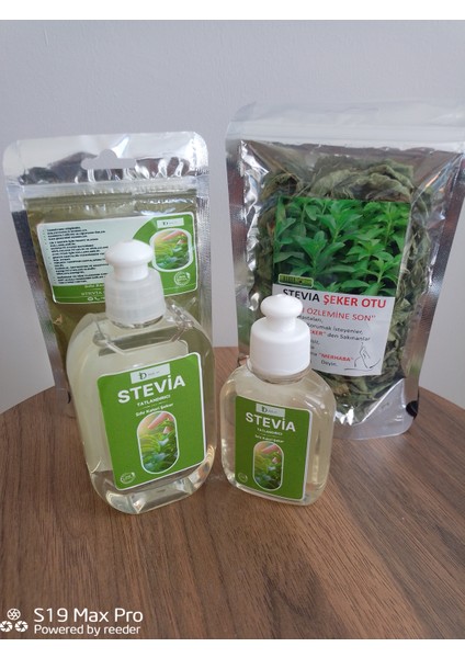 Stevia Sıfır Kalori Organik ve Doğal Sıcak Soğuk Içeçek ve Tatlı Kullanımaı 270 gr VE50 gr Yaprak indirimleri